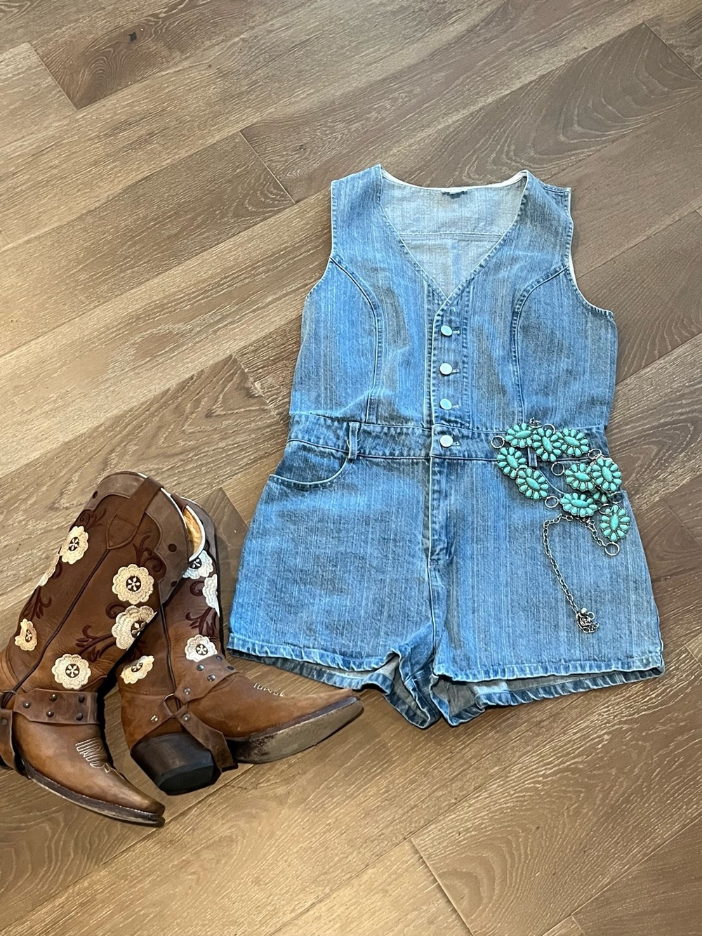 Women’s Denim Romper Size Medium